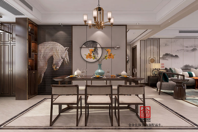 国宾壹号新中式风格装修效果图-餐厅