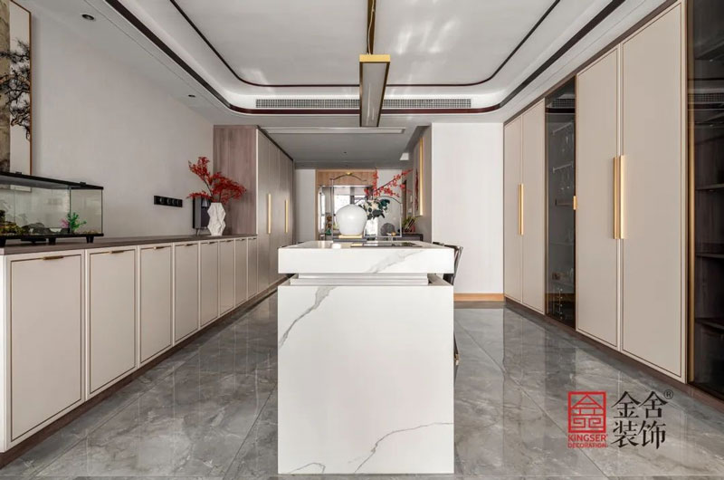 大者别墅装修设计新中式风格实景图