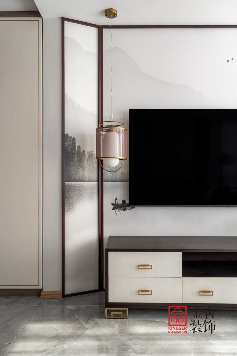 大者别墅装修设计新中式风格实景图