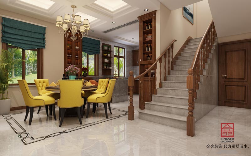 别墅装修室内楼梯设计