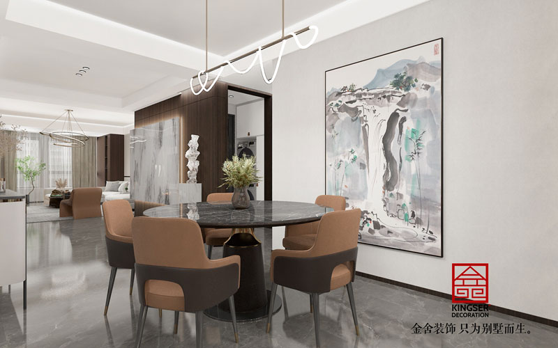 荣盛御府现代风格别墅装修