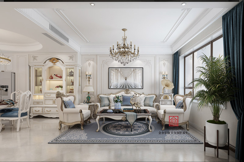 九里晴川欧式风格上跃装修效果图