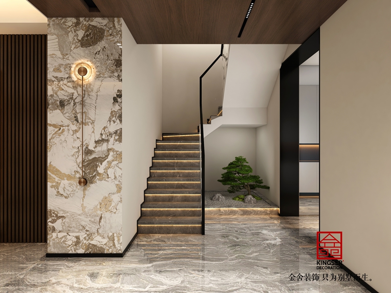 九里晴川143㎡中叠轻奢风格效果图