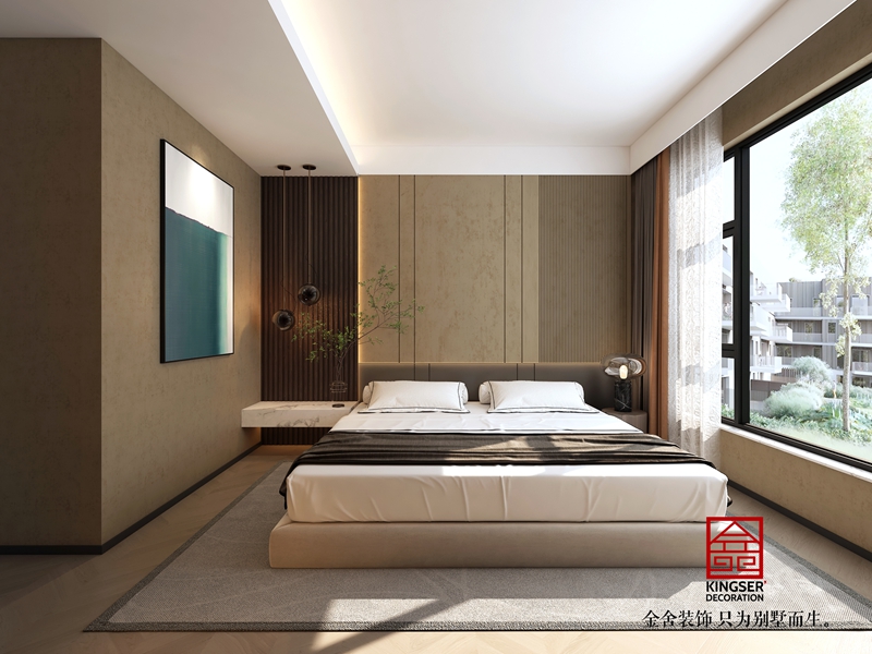 九里晴川143㎡中叠轻奢风格效果图