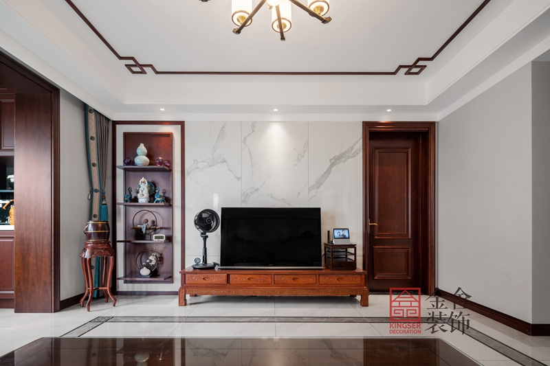 荣盛华府新中式风格装修设计实景图