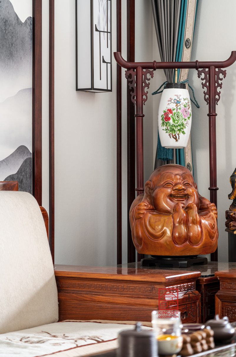 荣盛华府新中式风格装修设计实景图