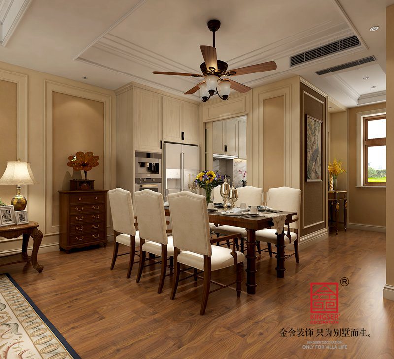 西山林语二期上叠装修餐厅效果图