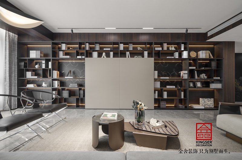 御河上院210㎡新中式风格装修实景