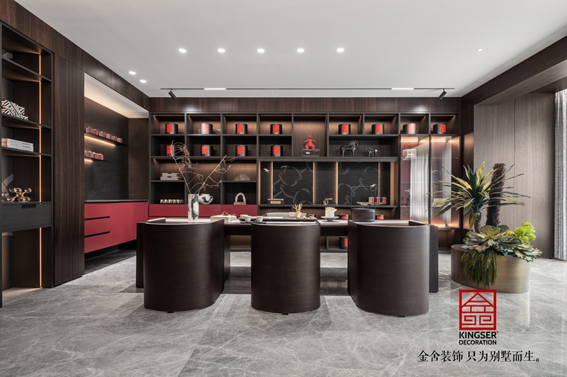 御河上院210㎡新中式风格装修实景