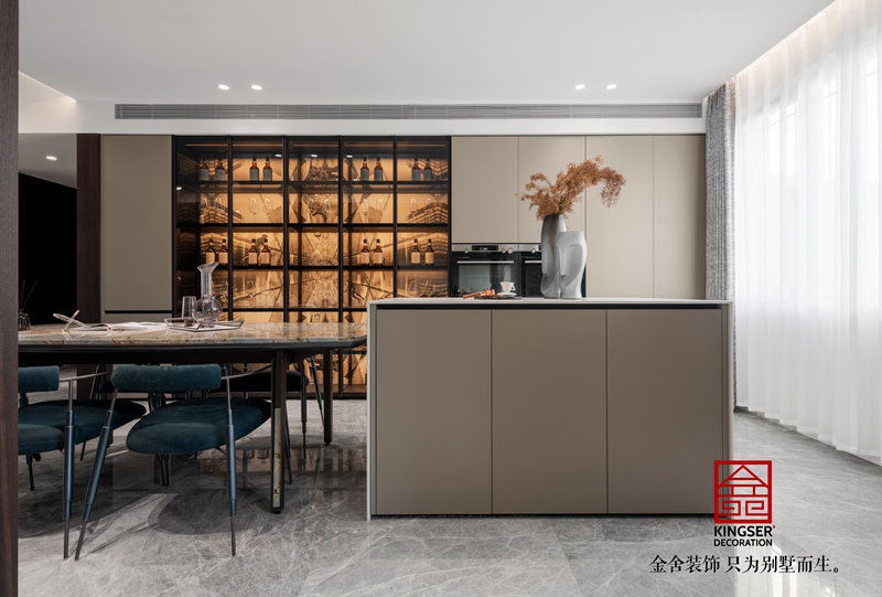 御河上院210㎡新中式风格装修实景