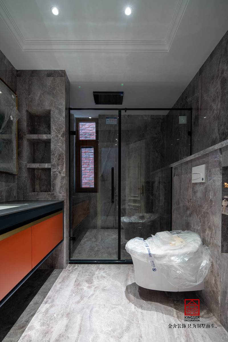 玫瑰湾300平别墅装修主材安装完工现场