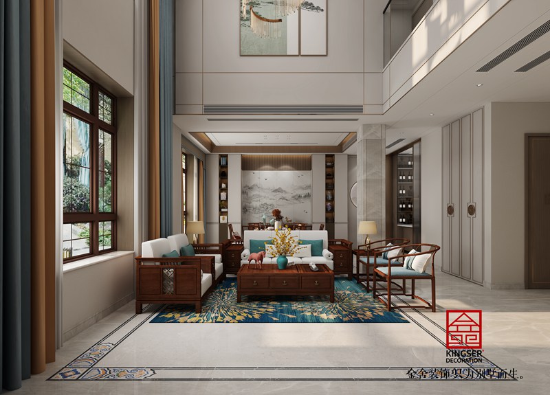 西山林语新中式别墅装修效果图