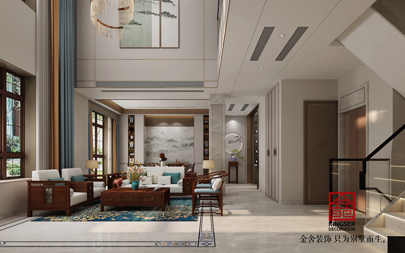 西山林语新中式别墅装修效果图