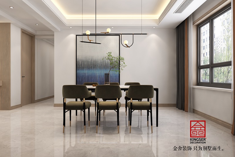 东南智汇城191平轻奢风格装修效果图