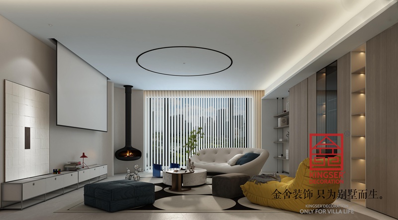 博星住宅楼260平现代风格装修设计