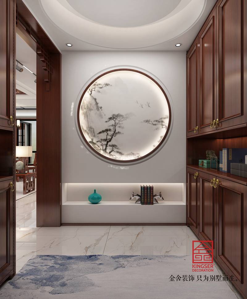 正定开元府260平简约中式装修效果图