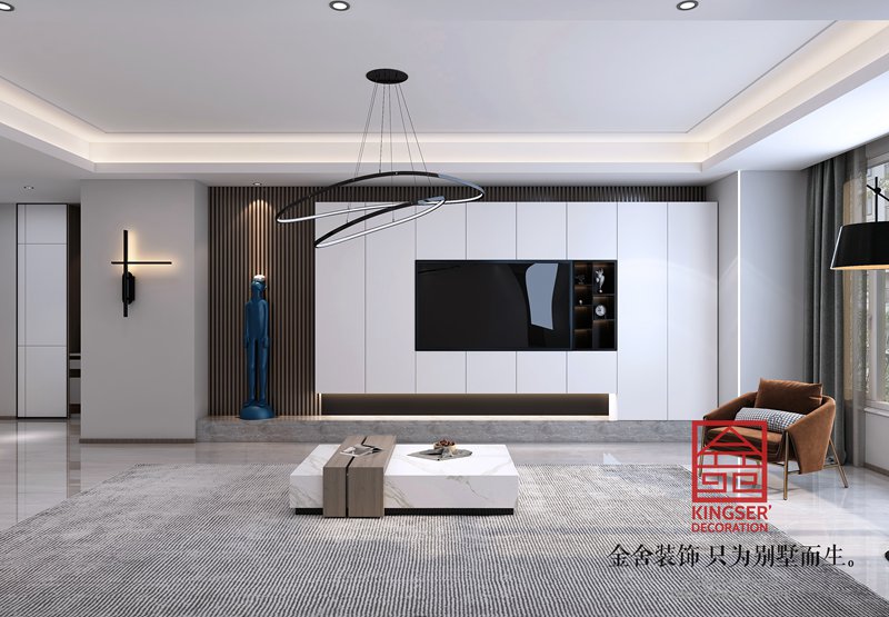 奥北公元150平现代极简风格装修设计