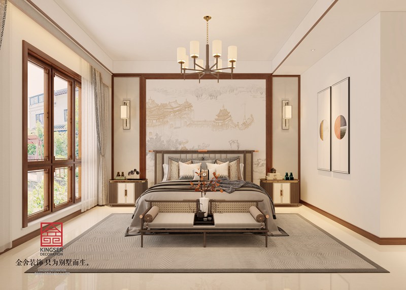 御河上院中式风格别墅装修设计