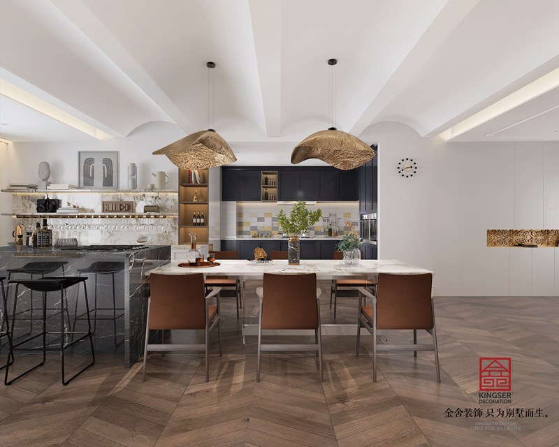 恒大华府280㎡现代法式风格装修效果图