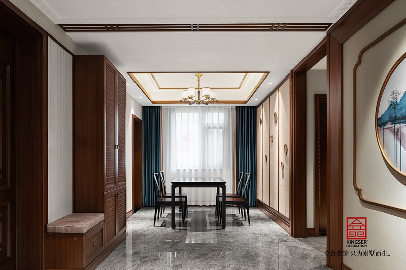 保利拉菲公馆中式风格装修实景图