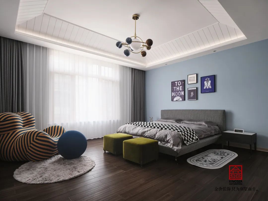 原河名墅500㎡法式风格装修实景图