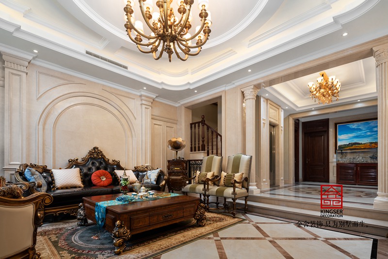 鑫界王府500平别墅装修实景图