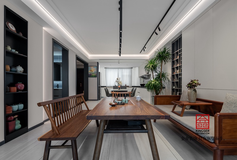 龙湖天宸原著新中式风格装修实景图