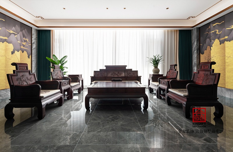 衡水嘉和国际售楼部二楼中式会所实景图