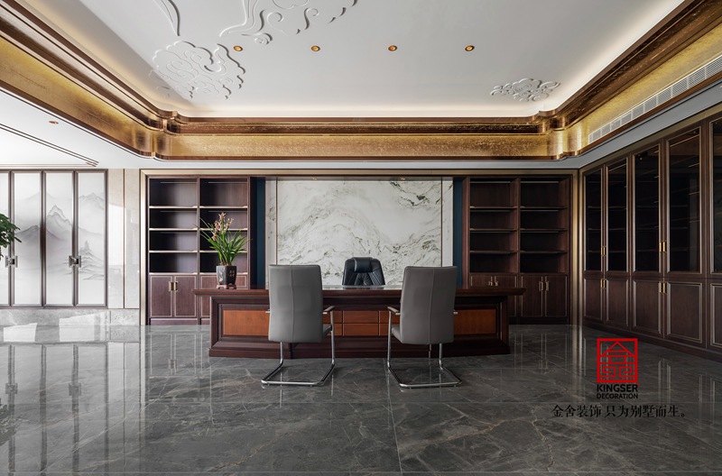 衡水嘉和国际售楼部二楼中式会所实景图