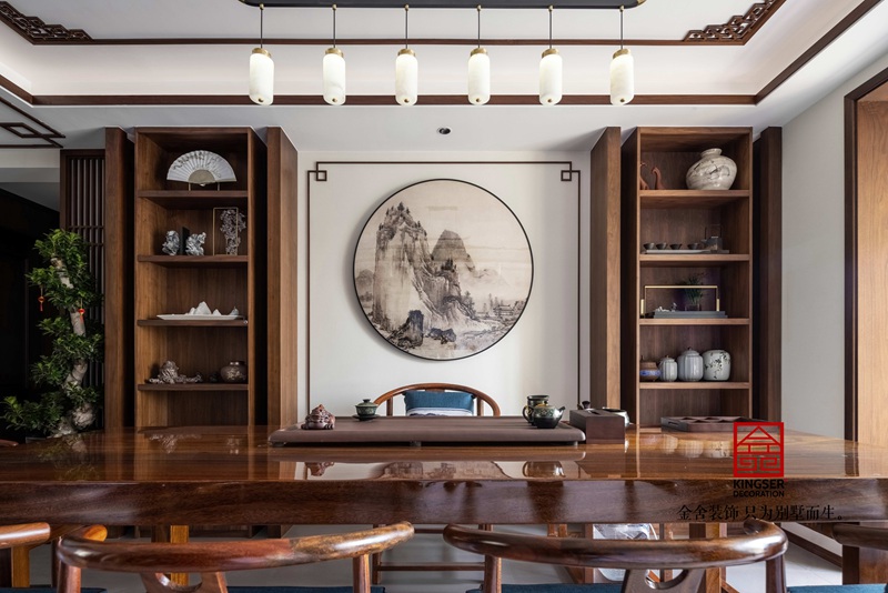 雨荷水岸110㎡新中式装修实景图