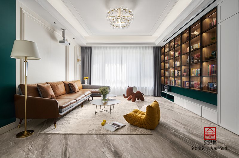 国赫天著185㎡轻奢风格装修实景