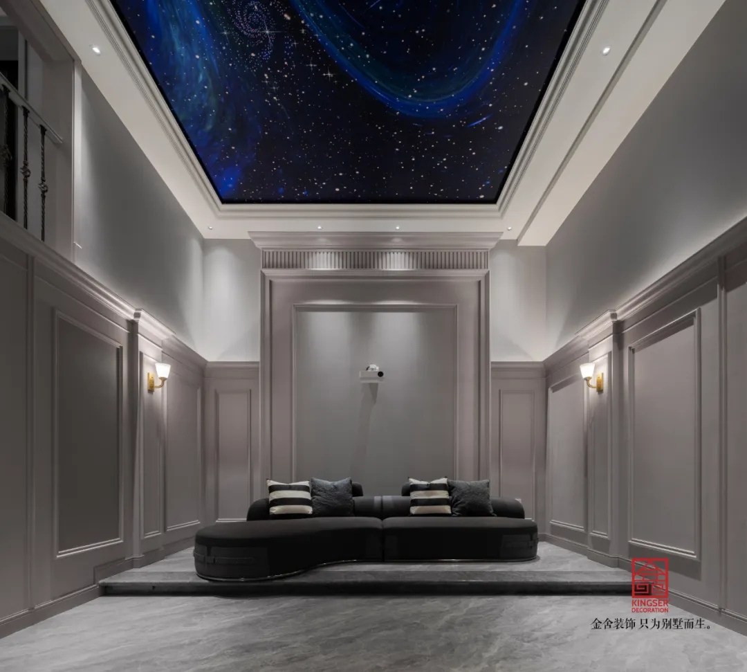 荣盛御府500平米法式风格装修-影音室