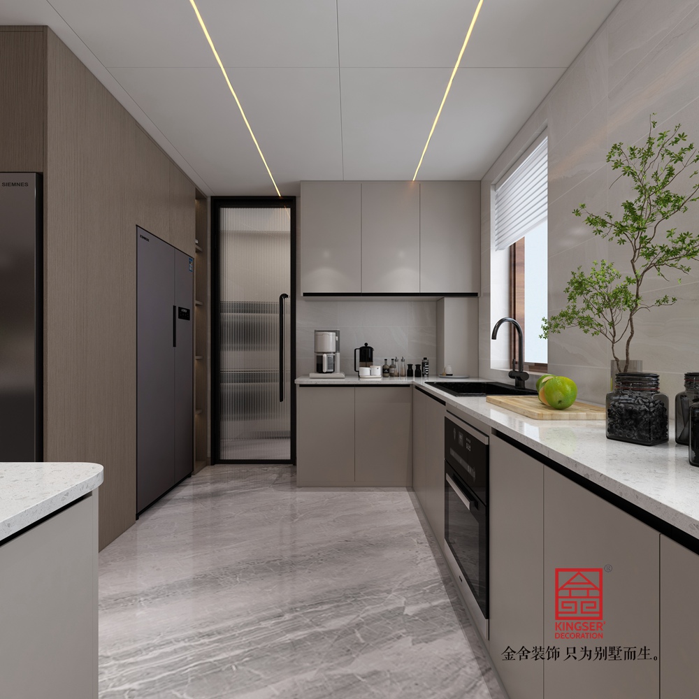 利航棠樾府174平米现代简约风格装修-厨房