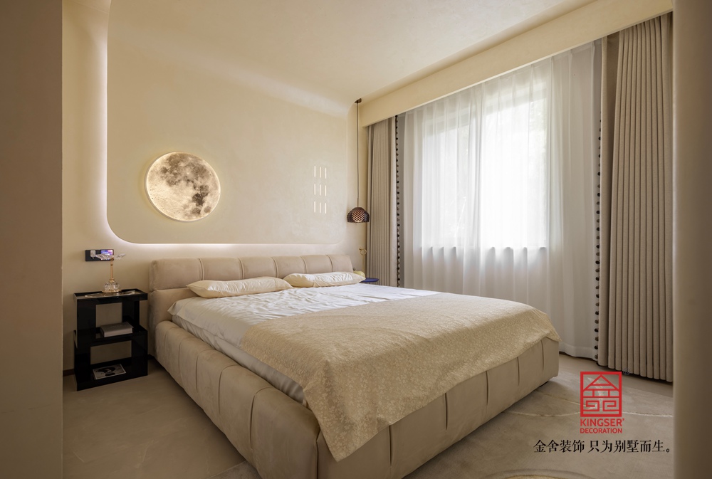 龙湖天奕450㎡轻法风格装修-卧室